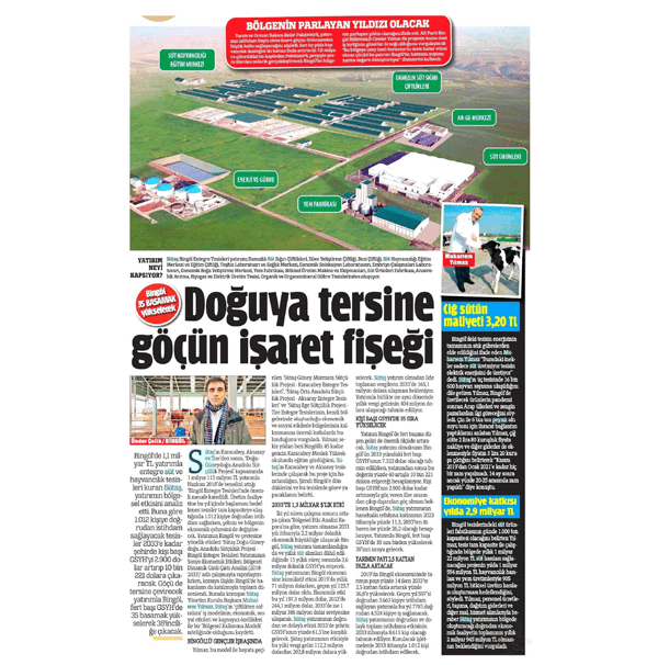 Bölge Ekonomisine 3 Milyar Liralık Katkı 