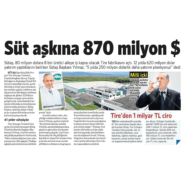 Süt Aşkına 870 Milyon $