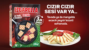 Sütaş'tan Bir Yenilik Daha; Izgarella ile Tavada ya da Mangalda Sıcacık Peynir Lezzeti